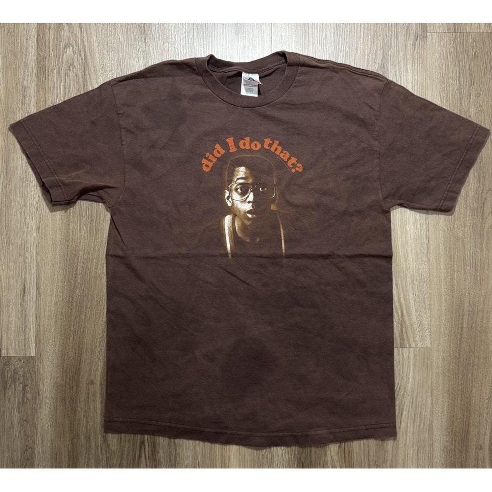 Vintage 80s TV Show Family Matters Urkel‎ "Did I Do That?" Brown T Shirt Size L